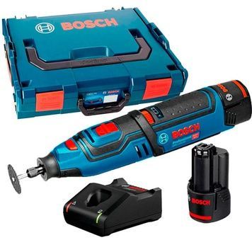 Акумуляторна бормашина Professional Bosch GRO 12V-35 в L-Boxx 102 з 2 акб GBA 12V 2 Ah та з/п GAL 12V-40 06019C5001 фото