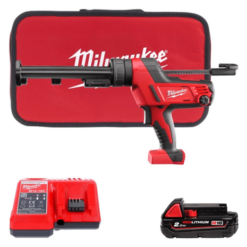 Пістолет для герметиків акумуляторний MILWAUKEE, C18 PCG/310C-201В, 310мл 4933441310 фото