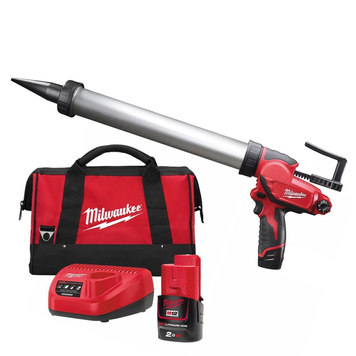 Пістолет для герметиків акумуляторний MILWAUKEE, M12 PCG/400A-201B, 400мл 4933441665 фото