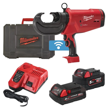Обтискач гідравлічний акумуляторний для кабелів MILWAUKEE, M18 HCCT109/42-522C (зарядний пристрій М12-18 FС, 1 акумулятор М18 В2 4933459273 фото