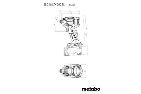 Акумуляторний ударний гайковерт Metabo SSD 18 LTX 200 BL 602396890 фото