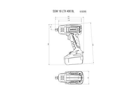Аккумуляторный ударный гайковерт Metabo SSW 18 LTX 400 BL 602205650 фото