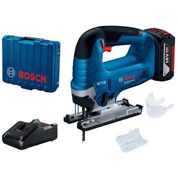 Акумуляторний лобзик Bosch GST 185-LI Professional, акб 4 Ah і з/п, в кейсі 06015B3023 фото