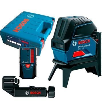Комбінований нівелір Bosch GCL 2-50 Professional, з тримачем RM 1, приймачем, в кейсі 0601066F01 фото