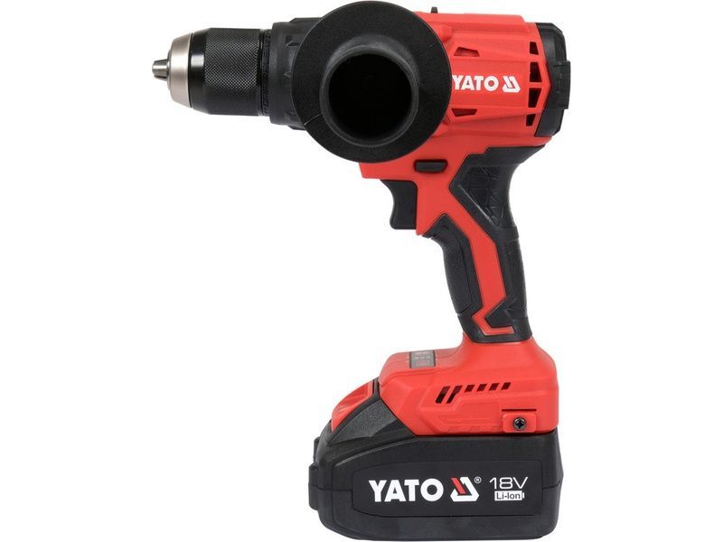 Шуруповерт-дриль ударн акумуляторний YATO: 18V, Li-Ion, KM- 120 Нм, патрон для сверл &Oslash;&le;13 мм [4] YT-8277915 фото