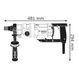 Дриль алмазного свердління Bosch GDB 180 WE Professional у кейсі 0601189800 фото 8