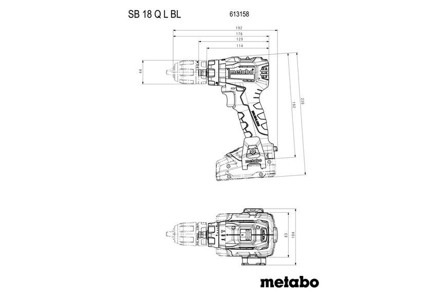 Акумуляторний ударний дриль SB 18 L BL Q 613158500 фото