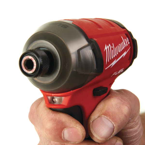 Шуруповерт ударний гідравлічний акумуляторний безщітковий 1/4'' HEX MILWAUKEE, M18 FQID-0X, 50Нм 4933459187 фото