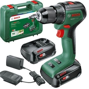 Акумуляторний дриль-шуруповерт Bosch UniversalDrill 18V-60 з 2 акб 2 Ah і з/п AL 18V-20, у кейсі 06039D7002 фото