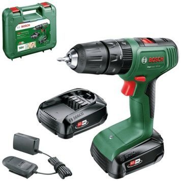 Акумуляторний ударний дриль-шуруповерт Bosch EasyImpact 18V-40, 2 акб PBA 18V 2.0Ah и з/у AL 18V-20, в кейсі 06039D8108 фото