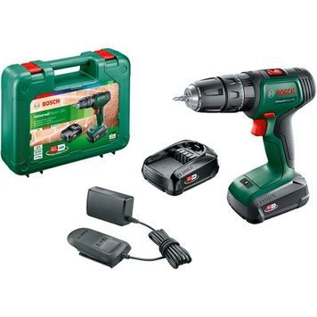 Акумуляторний ударний дриль-шуруповерт Bosch UniversalImpact 18V з 2 акб 1.5 Ah та з/п AL 1810 CV, у кейсі 06039D4102 фото